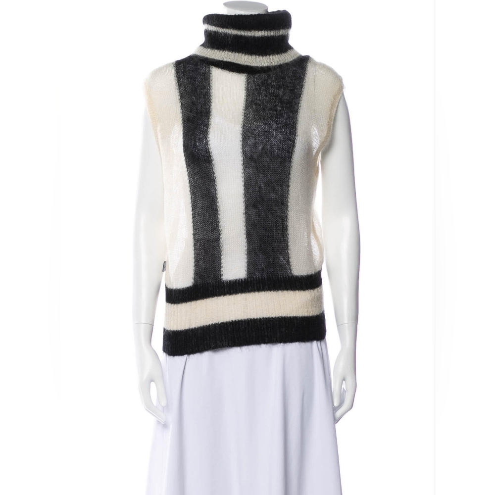 NWOT Moschino Mohair Striped Turtleneck Sweater
